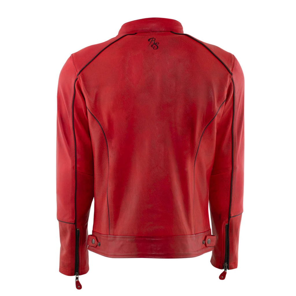 RUSTY STITCHES Lederjacke Chase