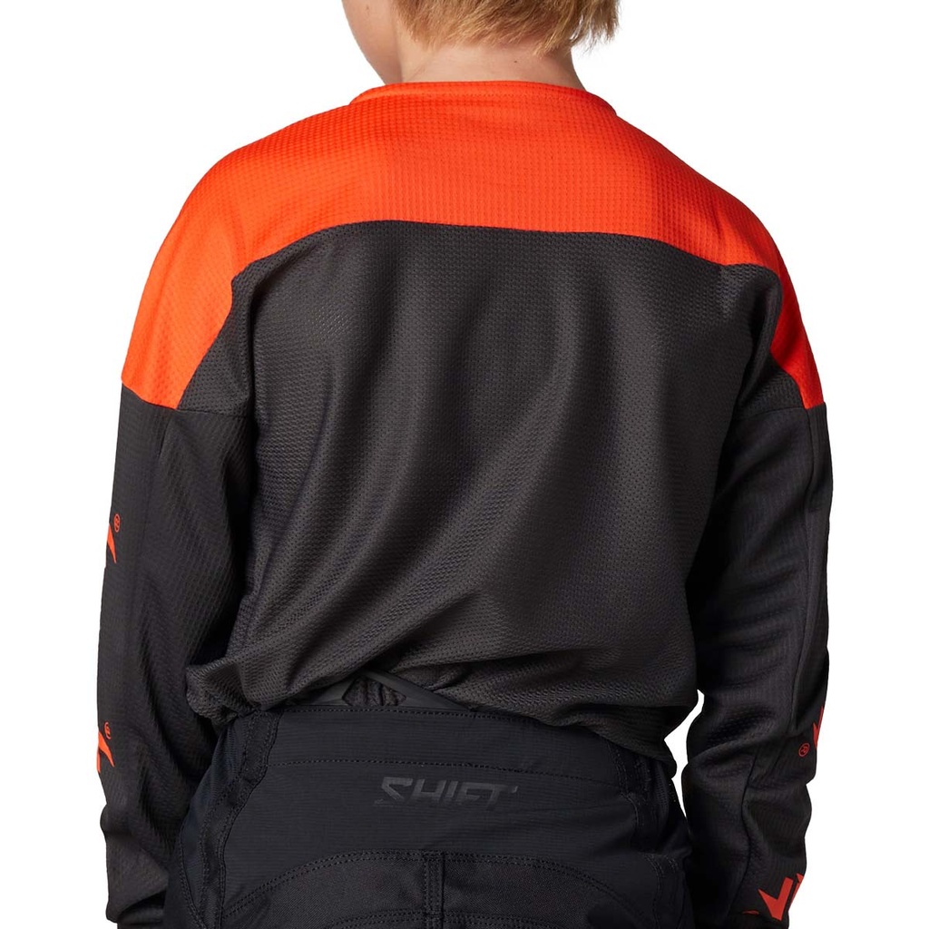 SHIFT Motocross Jersey Jugend White Label Flame
