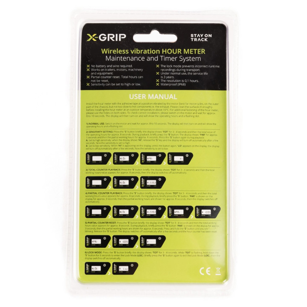 X-GRIP Stundenzähler