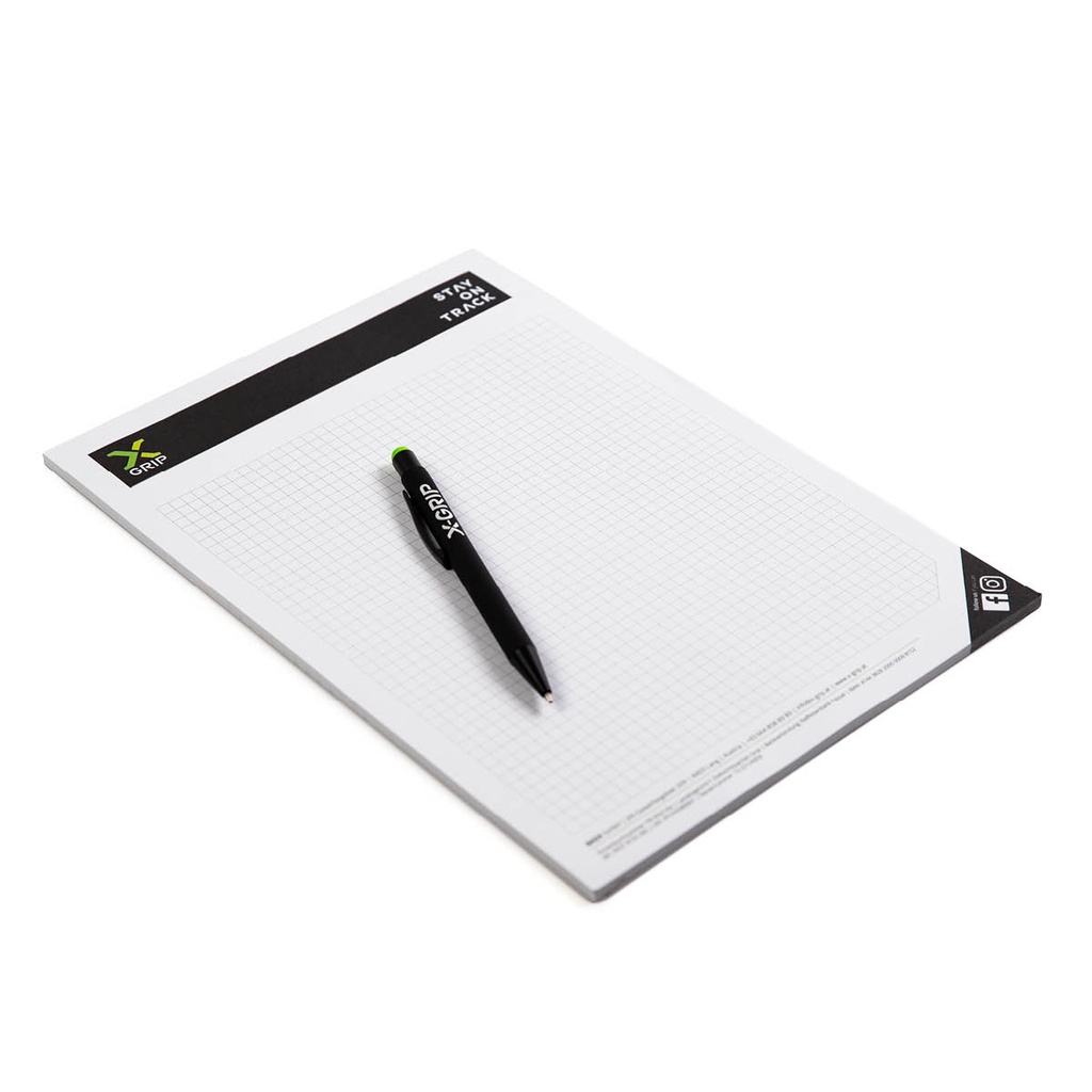 Blocnotes X-GRIP A4, în carouri