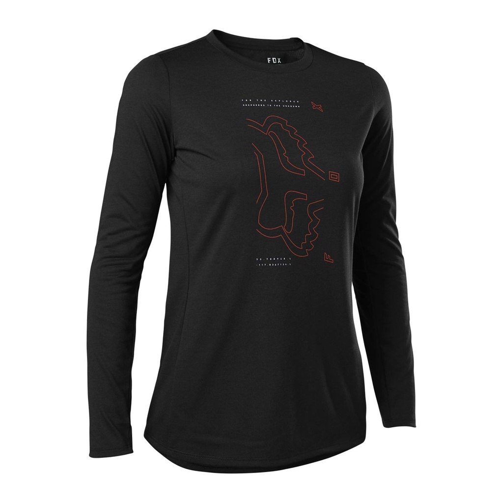 FOX MTB Jersey cu mânecă lungă pentru femei Ranger Drirelease