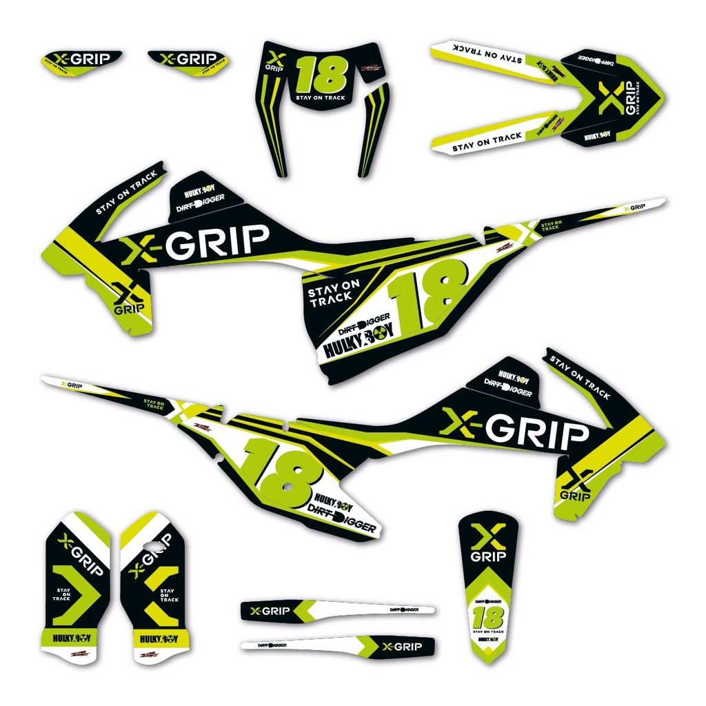 X-GRIP foaie de decalcomanii #18 KTM