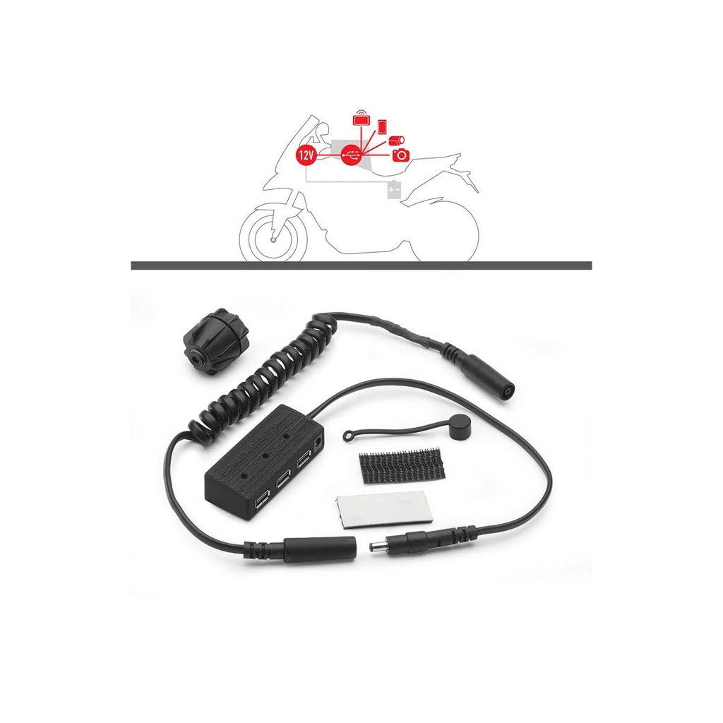GIVI Power USB HUB pentru geanta de rezervor