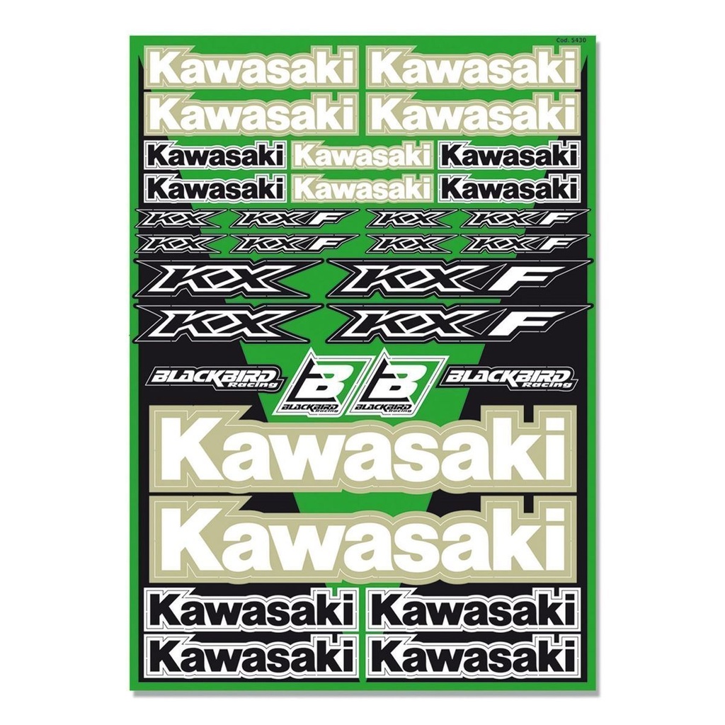 BLACKBIRD Kit autocolant Uni KAWASAKI