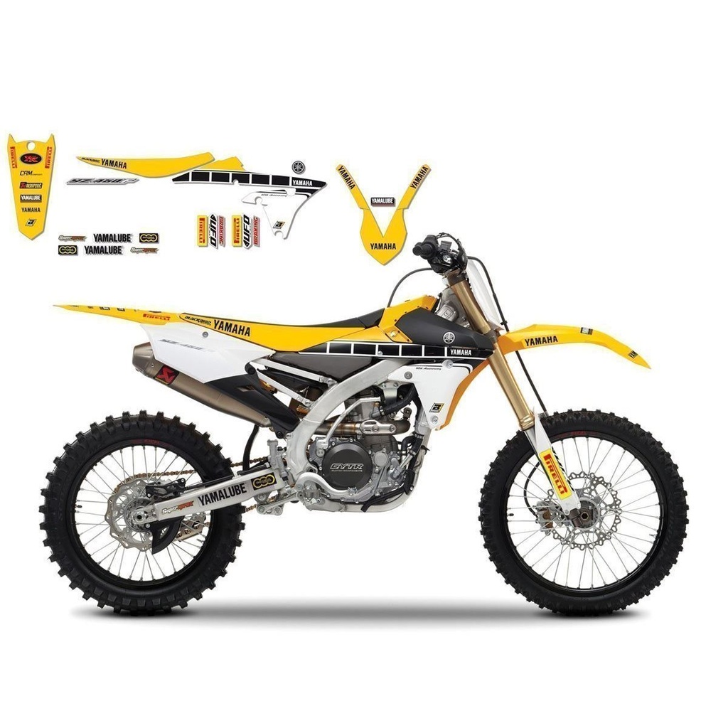 BLACKBIRD foaie de decalcomaniiFACTORY RACING YAMAHA